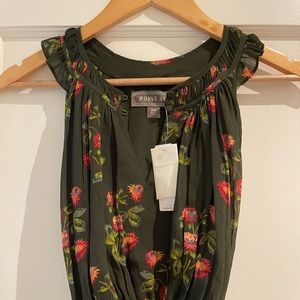 J. Crew High Neck Ruffle Floral Dress NWT
